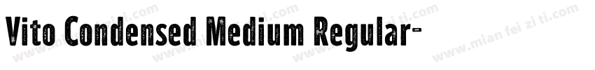 Vito Condensed Medium Regular字体转换
